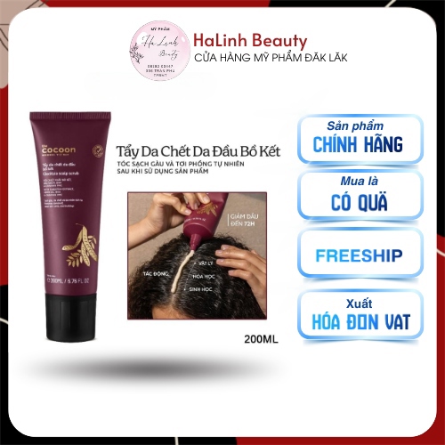 [COCOON] Cocoon tẩy tế bào chết da đầu bồ kết