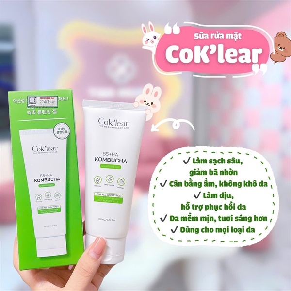 Sữa rửa mặt B5 + HA CoK’lear (VAT)