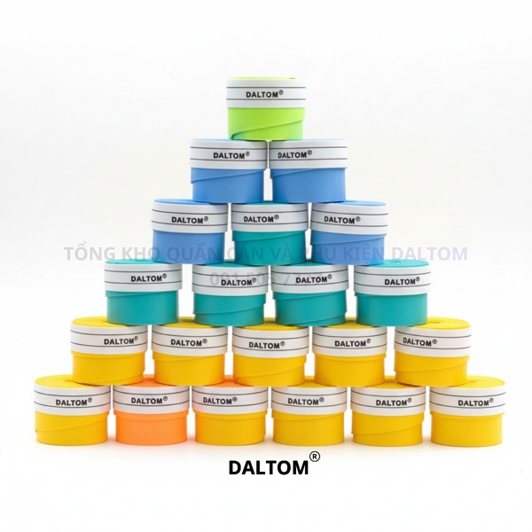 Quấn cán Daltom Premium 2026 | Quấn cán Cầu lông, Tennis, Bóng Bán Pickleball | Dài 120cm, Rộng 2.5cm, Dày 0.7mm Chính hãng