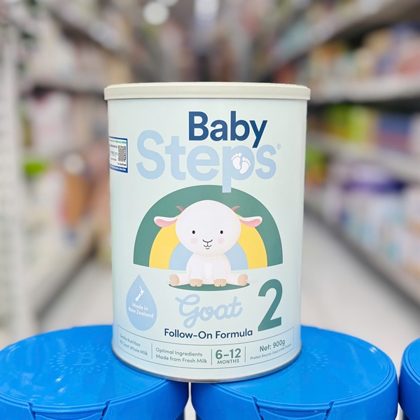 Sữa dê Baby Steps số 2 900g 6M+