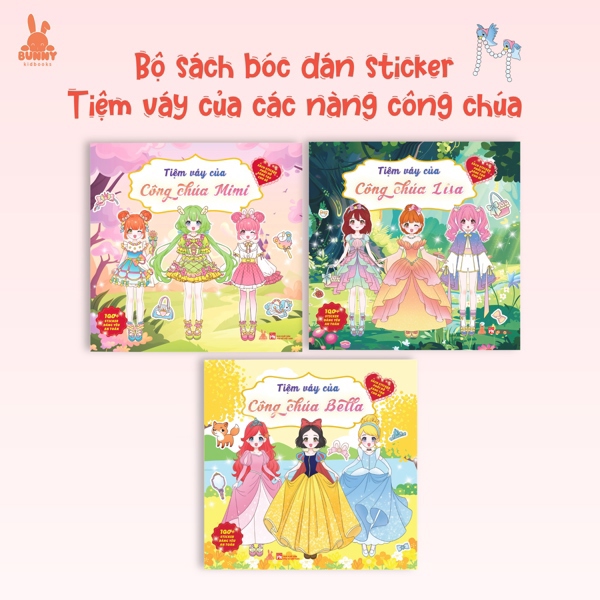 Combo 3q Tiệm váy của công chúa Mimi + Bella + Lisa