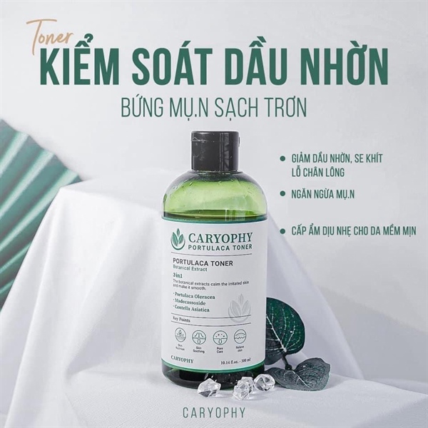 Nước hoa hồng Caryophy portulaca toner 300ml (vat)