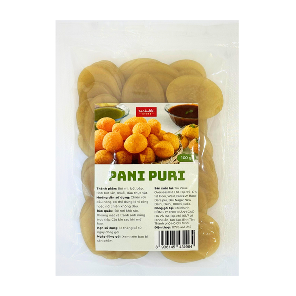 Bánh phồng Pani Puri 100g