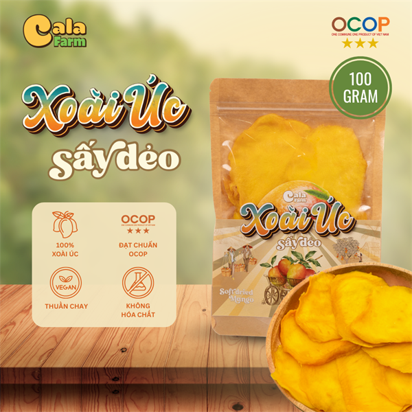 Túi Xoài Úc sấy dẻo 100gram