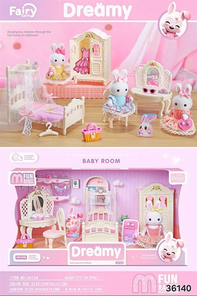 6616A HỘP NỘI THẤT NHÀ THỎ