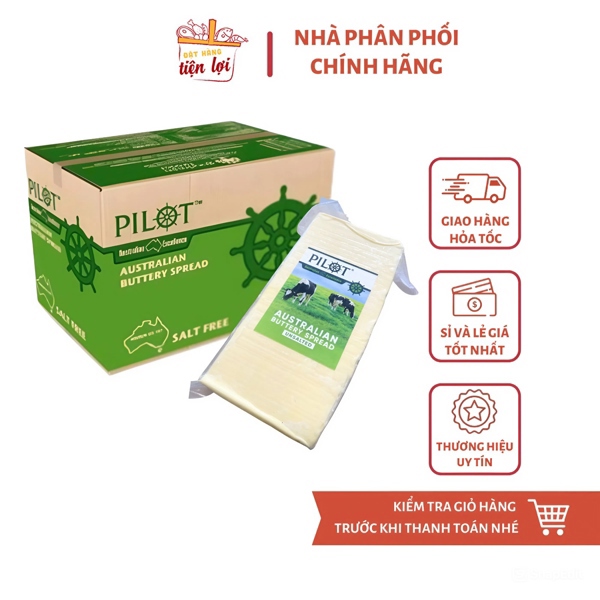 Bơ lạt Pilot unsalted Khối ~2.5Kg
