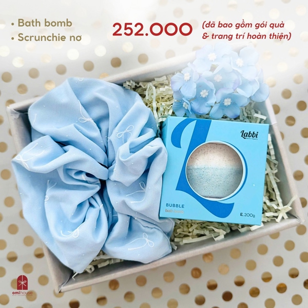 Set quà BATH BOMB + SCRUNCHIE