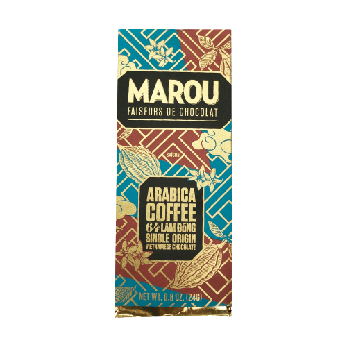 Marou socola 64% cacao Arabica Lâm Đồng 24g coffee chocolate