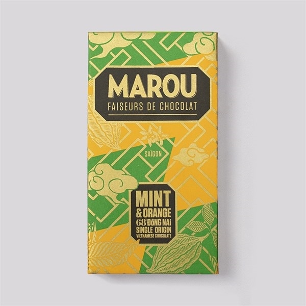 Marou chocolate mint & orange 68% Đồng Nai 80g
