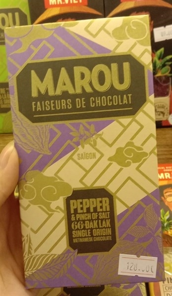 Socola Marou Đắk Lắk pepper & pinch of salt 66%80g