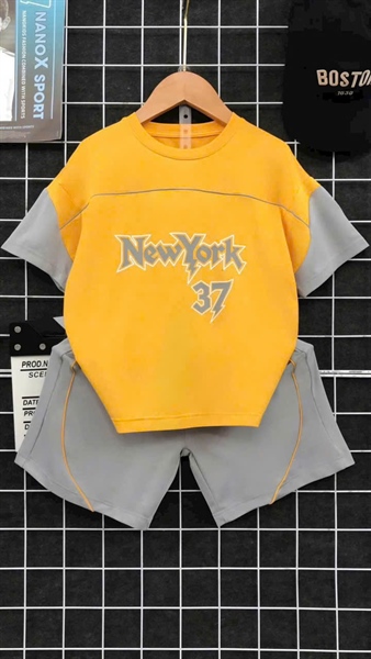 Bộ thể thao NT NEWYORK 37 6-10 (vàng-trắng)