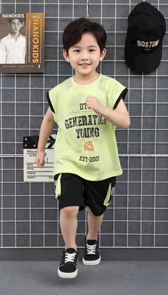 Bộ 3 lỗ cotton DTC 6-10 (xanh navy- xanh chuối-kem)