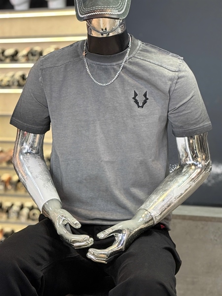 Thun CT- DSKN Was thêu logo sói-Xám Đậm