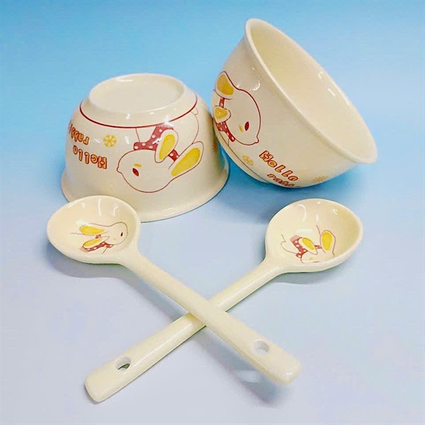 SET CHÉN HỘP XỐP THỎ VÀNG