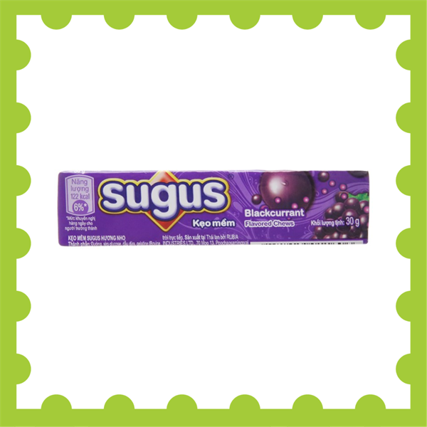 Kẹo mềm Sugus Blackcurrant (Nho)