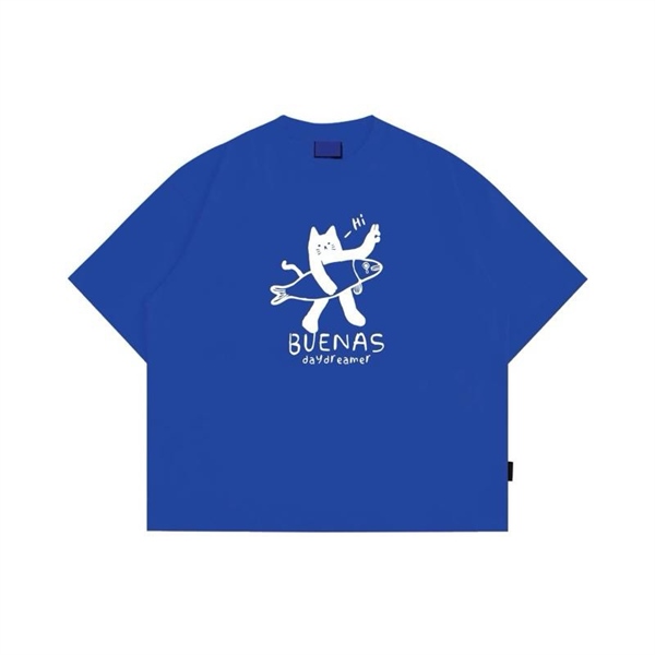 TEE BUENAS® MEO OM CA BOXY TEE / JM05 - XANH