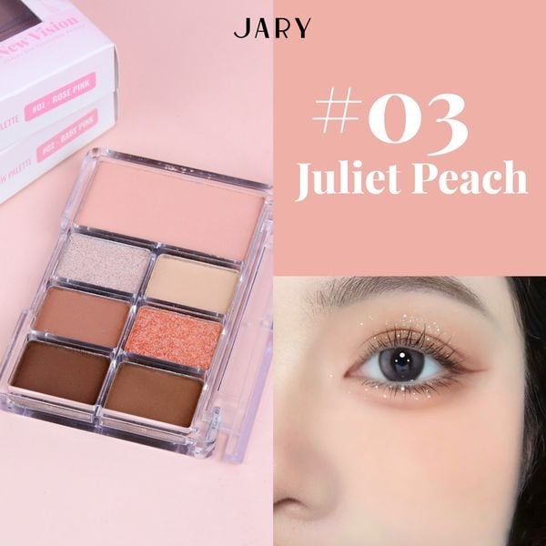 Bảng Phấn má và mắt 7 ô Jary - 03 JULIET PEACH (VAT)