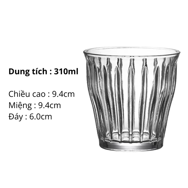 Cốc thuỷ tinh dung tích 310ml