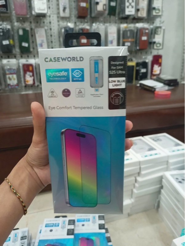 Dán CL CASEWORLD chống a/s xanh SAMSUNG S25 Ultra
