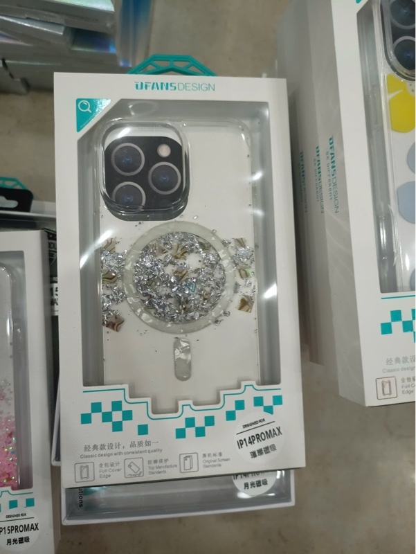 Ốp iPHONE 14 Pro Max 6.7 DFANS nhũ Magsafe