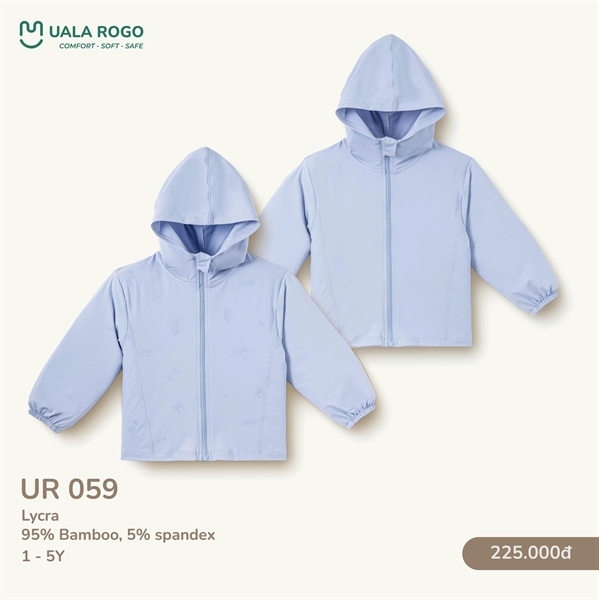 UL059 - 1Y/5Y Áo khoác trơn pastel