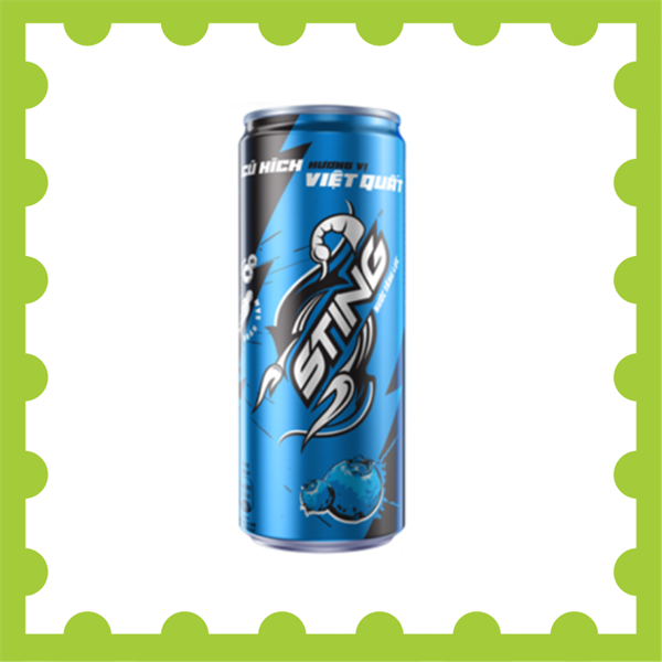 Sting Nước Tăng Lực Hương Việt Quất Lon 320Ml