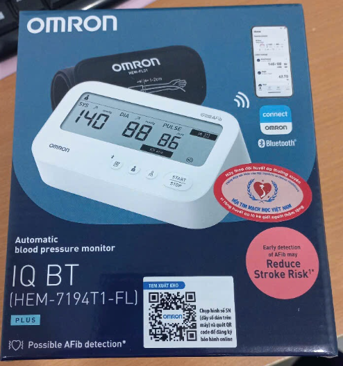 Máy đo huyết áp tự động IQ BT HEM-7194T1-FL - OMRON 2