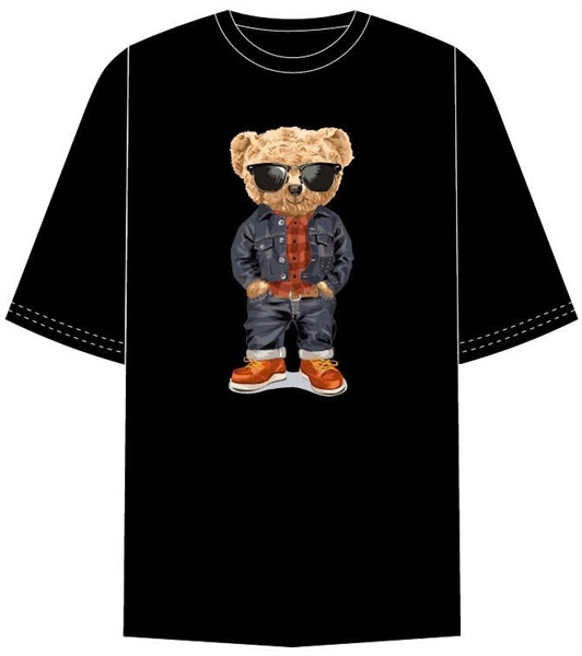 Áo thun Gấu đeo kính| OverSize Unisex Nam Nữ