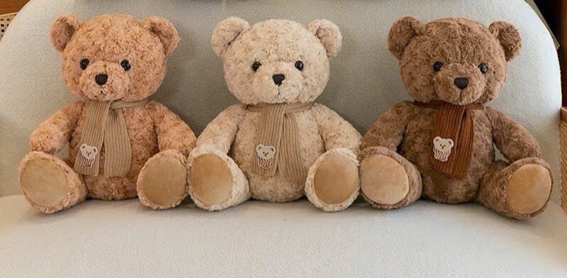 Gấu bông teddy đeo khăn choàng 50cm