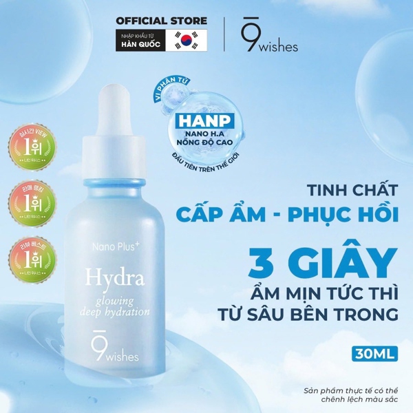Tinh Chất Dưỡng Da 9wishes Hydra Ampule Nano Plus+ 30ml