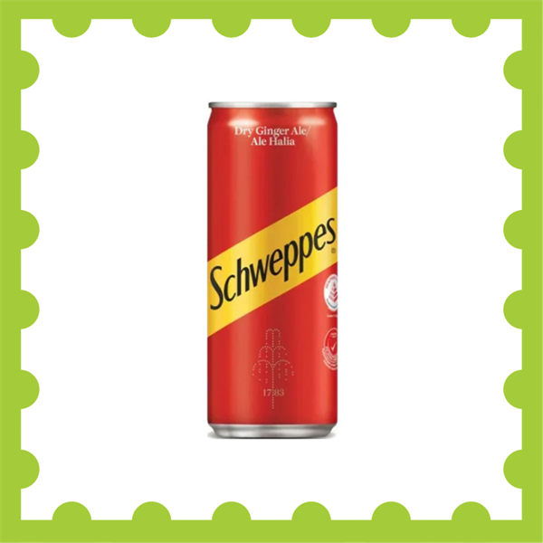 Schweppes Ginger Ale 320Ml 4X6 Sleek Can Sf