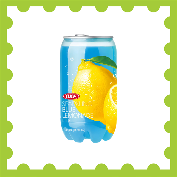 OKF Nước Chanh Có Ga Màu Xanh 350Ml