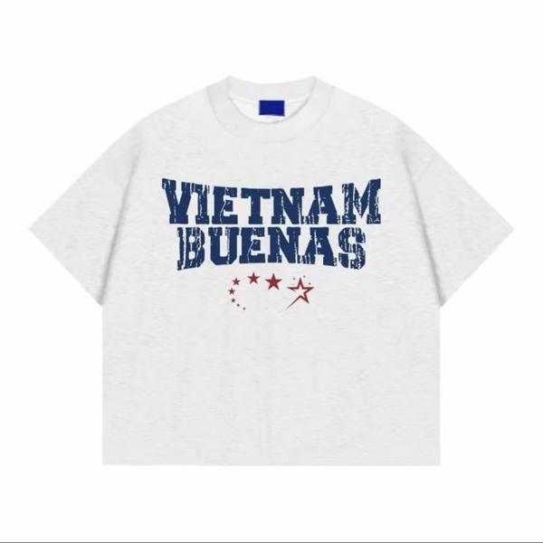 BUENAS® VIETNAM BUENAS BOXY TEE / VN03 - XÁM NHẠT
