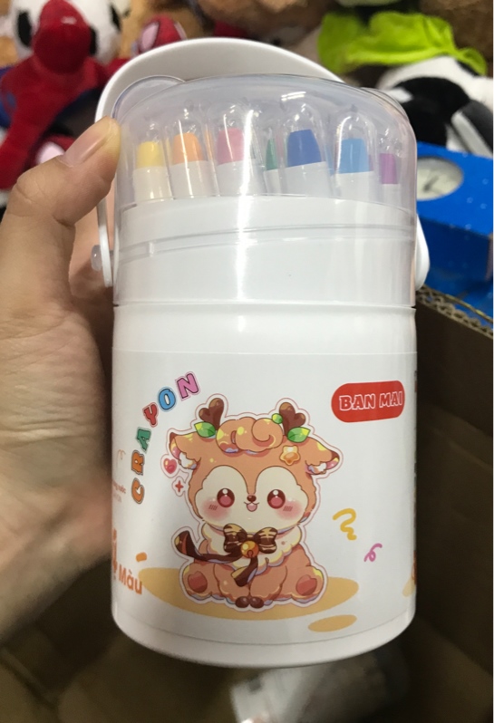 Hộp 24 màu sáp vặn Ban Mai BM24