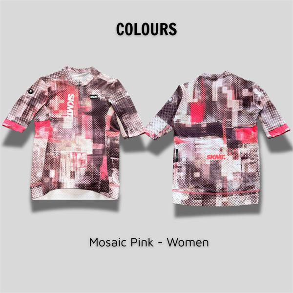 ÁO NGẮN TAY NỮ SKMT Mosaic - Pink Chính hãng monton
