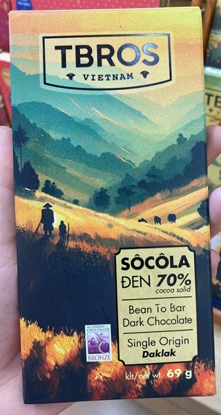 Socola đen 70% 69g ダークチョコレート70％