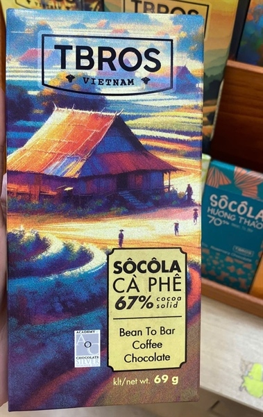 Socola cà phê 67% 64g チョコレートコーヒー 67%