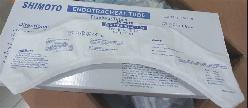 Ống đặt nội khí quản có bóng 3.0 Shimoto - China