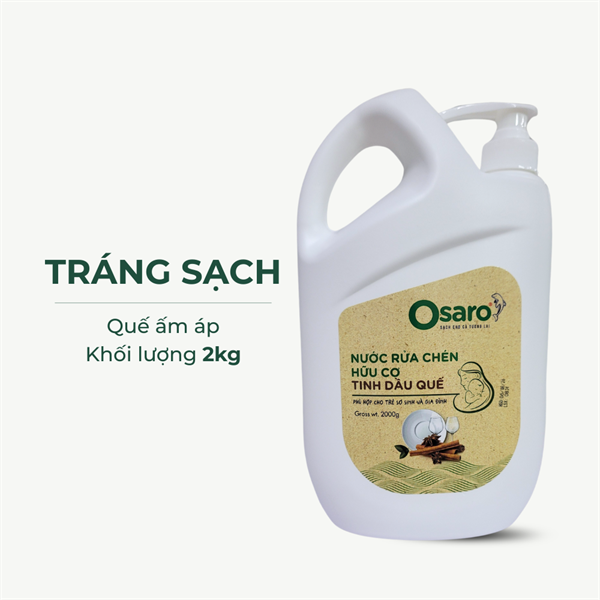 Nước rửa chén OSARO 2000g Quế