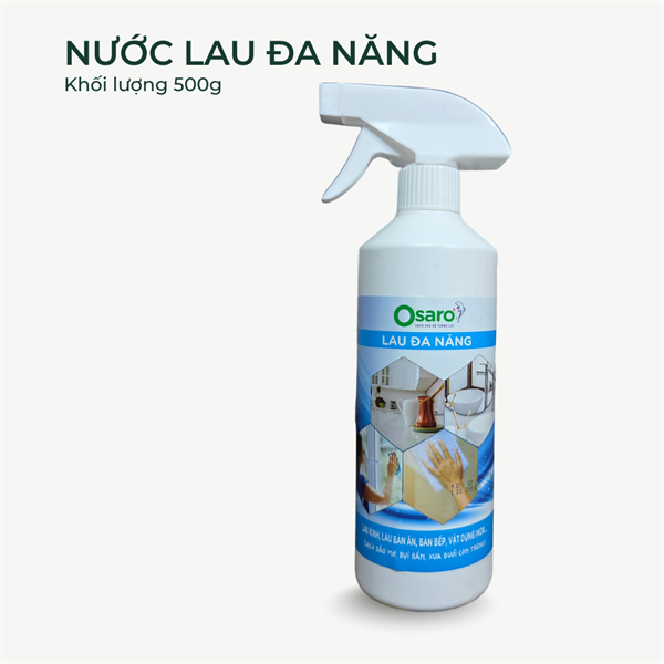 Nước lau đa năng hữu cơ Osaro 500ml