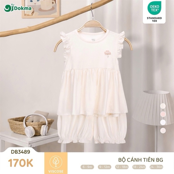 DB3489 - 9M/36M - Bộ Ba lỗ bé gái Dokma