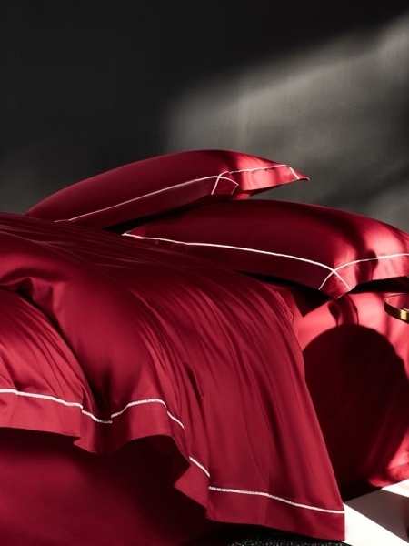 Bộ ga "Ám dạ hồng" | Cotton Ai Cập cao cấp