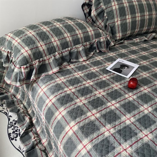 Bộ ga kẻ Nhiều màu - 100% cotton thuần, dệt màu (yarn-dyed), xử lý giặt nước
