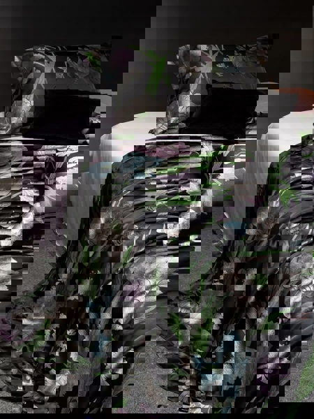 Bộ ga "Diên vĩ đêm" | Gấm Cotton Tân Cương 100S