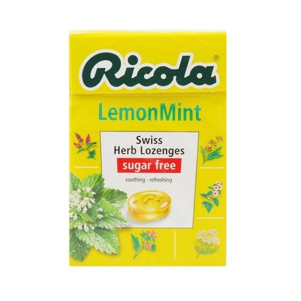 Viên Ngậm Thảo Mộc Ricola Lemonmint Không Đường 40G