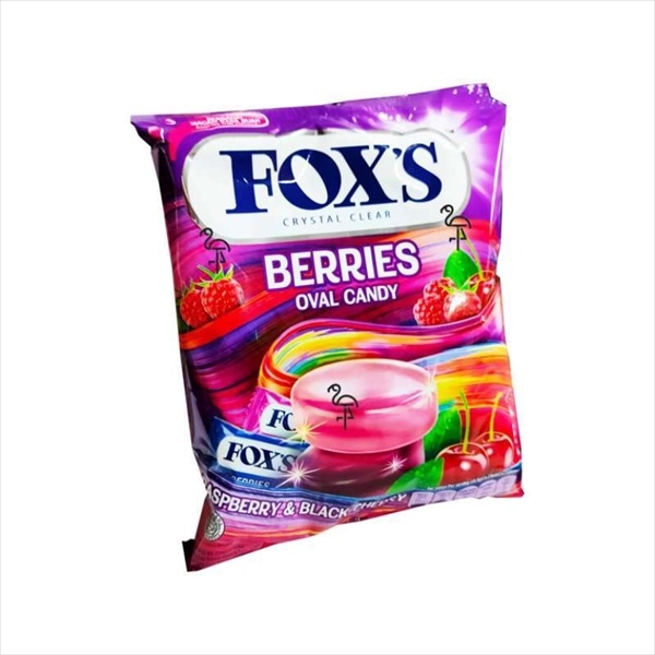 Kẹo FoxS Trái Cây Hỗn Hợp 2 Loại Mâm Xôi Và Anh Đào Đen