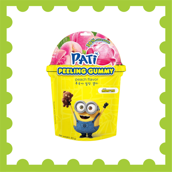 Kẹo dẻo trái cây lột vỏ PATI vị đào 80g