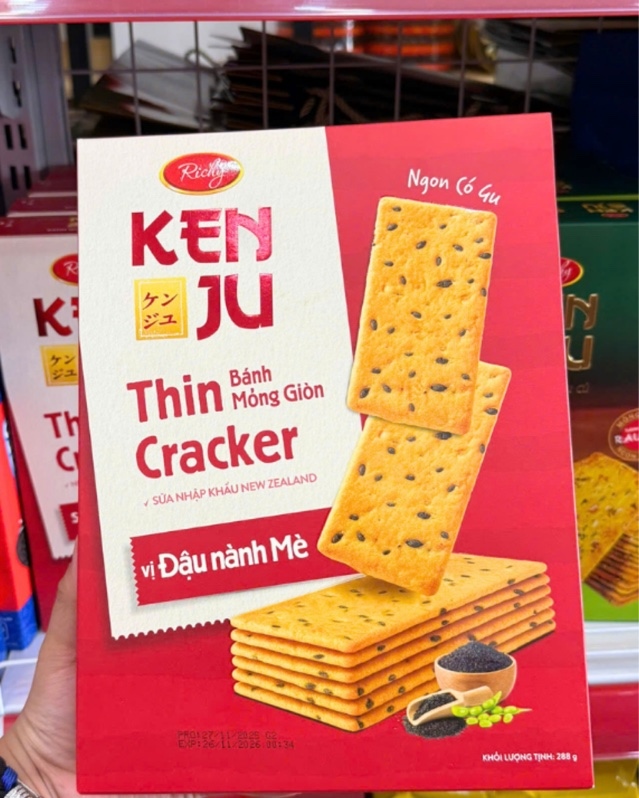 Bánh quy đậu nành mè HG 120g(Kenju)