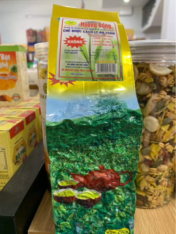 Trà hương đồng 200g hút