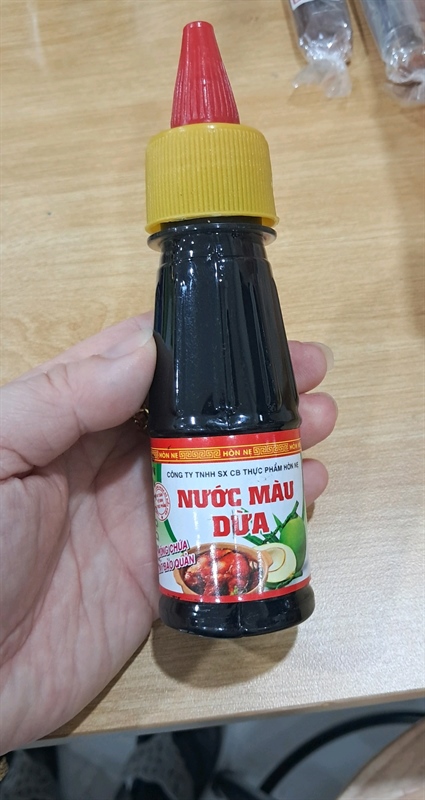 Nước màu dừa hòn nẹ
